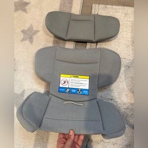 Nuna Rava Light Gray Car Seat Headrest Support Infant Insert